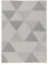 In- & Outdoor Teppich Geometrisch Silber - 120 x 160 cm – Kurzflorteppich, wetterfest & rutschfest – UV-beständig & pflegeleicht für Balkon, Terrasse & Küche