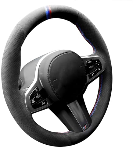 Alfanxi Handstich Für Alcantara Lenkradhülle für BMW G20 G21 F40 F44 G22 G26 G30 G31 G32 G11 G12 G13 G14 G15 G16 G01 G02 G05 G06 G07 G 29 (3-farbige Threads)