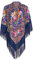 Schals für Frauen Scarves Russischer Babuschka-Schal für Damen, Schal, übergroß, traditioneller ukrainischer Retro-Stil, Bedruckte Quasten, quadratische Schals Hair Scarf for Women