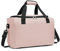 Kono 40x20x25 Borsone da Viaggio con Manica per Trolley Borsa Sportiva 20L (Grigio) (Rosa)