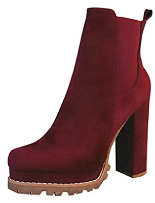 Stivali Alti sopra Il Ginocchio Tela Stivali Bianco Stivali Estivi Donna Morbidi Bianchi Stivali Uomo Stivali Equitazione Bambina 36 Sandali Bambina Scarpe da Ginnastica per Le Donne Vino-F 19.99