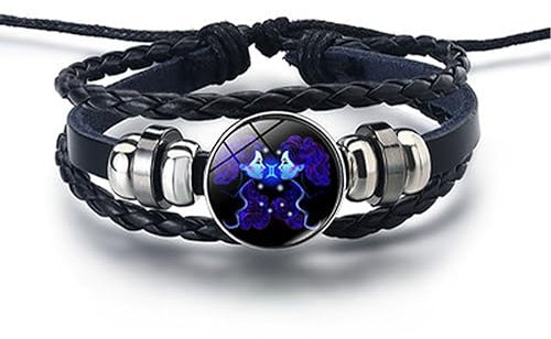 Hawtrytoa Zodiac Signs Spirit Bracelet, Zodiac Bracelet, Spirilet Bracelet Zodiac Manifestation, Handmade Woven Adjustable Bracelet (Gemini)