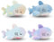 ANBOOR 4Pack Kleine Stofftiere Haifisch Plüschtier mit Schlüsselanhänger Auszeichnung Gastgeschenk Füllungen Regenbogen Haifisch Plüschtiere Tier Spielzeug Partygeschenke Weihnachten