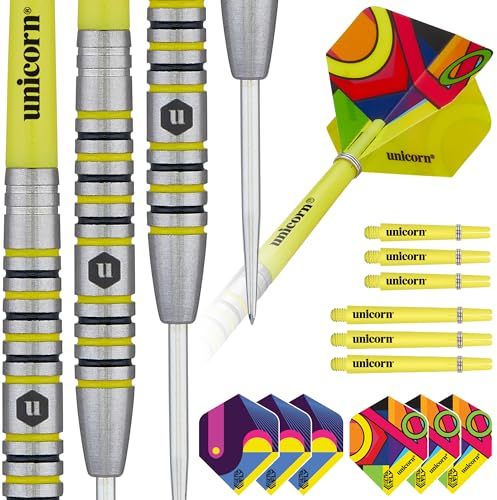 Unicorn Flair 4 Dartpfeile Set, Mehrfarbig, 23 g