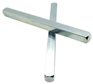 8mm Solid Steel Spindle Bar for Door UPVC Windows Size from 50mm-150mm (Pack of 1) (8mm X 140mm)