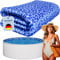 poolomio® Poolinnenfolie blau Marmor für Rundbecken 460 x 120 cm | 0,35 mm Stärke | Innenhülle Pool aus hochwertigem PVC | Ersatzfolie mit 10 cm Überlappung