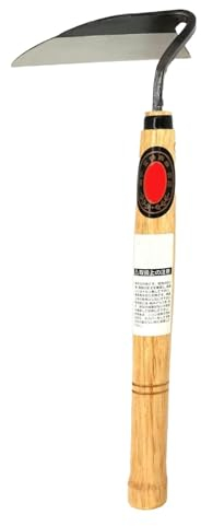 Generisch Jätsichel/Handhacke im japanischen Stil, Hand-Unkrautschneider, Garten-Handwerkzeuge, Sichel-Garten-Handjäter-Werkzeug zum Schneiden von Gras, Graben, Bodenlockerung