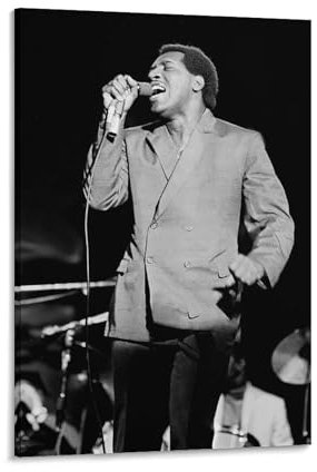 REDCHAMBER American Soul Musicians Otis Redding Retro-Poster, Leinwand, Wandkunstdruck, Poster, Foto, Gemälde, Poster, Raumdekoration, 50 x 75 cm