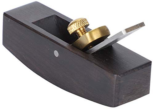 KiiFang Mini-Hobel aus Schwarzem Sandelholz, Hobelmesser mit Gebogener Basis, Handhobel für die Holzbearbeitung