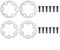 CWOQOCW Bicycle Brake Disc Spacer 4PCS Aluminum Alloy 6 Holes Washer For E-Bike Electric Scooter 44MM Disc Rotors With Screws Bicycle Accessory
