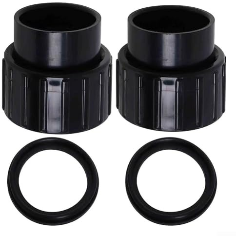 ZAMETTER 2 Stück schwarze Poolpumpen-Anschluss-Set, 8,5 cm Durchmesser, Poolpumpen, Verbindungssets, Filter, Poolpumpen, Teile für Modelle SPX3200UNKIT SP4000