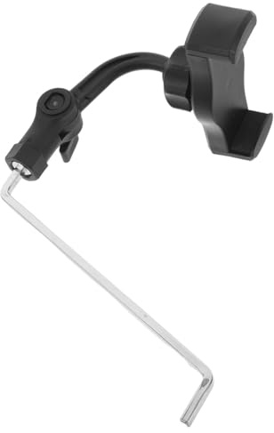 Cabilock Saxophon Handyhalterung aus Abs und Edelstahl mit Robustem Klammerdesign Tragbar für Musikalische Auftritte und Übungssitzungen in Schwarz