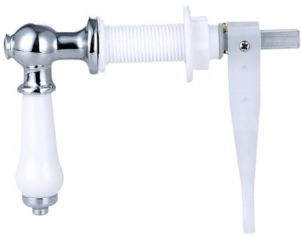 ZGUZMCMK Toilet Flush Lever. Easy Installation. Easy Spare Parts. Elegant Tool. Cistern Lever. Spare Part for The Cistern, Silver