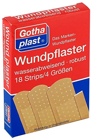 GOTHAPLAST Wundpfl.wasserf.4 Größen 18 St