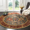 Safavieh Mahal Collection MAH655C Traditioneller orientalischer Esszimmerteppich für Eingangsbereich, Eingangsbereich, Wohnzimmer, Schlafzimmer, 1,8 m, Marineblau/Rot
