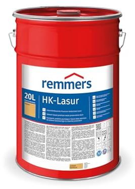 Remmers HK-Lasur 3in1 hemlock, 20 Liter, Holzlasur aussen, 3facher Holzschutz mit Imprägnierung + Grundierung + Lasur, Feuchtigkeit- und UV-Schutz