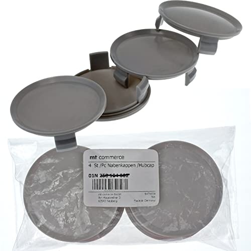 4x 74,5mm Nabenkappen Felgen Deckel Radnaben Kappen Grau Gewölbt für Mercedes Benz