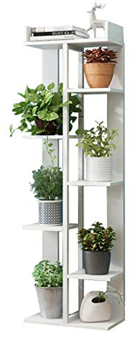 Kreativ Hohe Plant Stand Indoor or Outdoor Modern Blumentreppe aus Holz und Metall Pflanzentreppe für Innen Außen Garten Pflanzenregal Blumenregal Wohnzimmer Bonsai Dekor