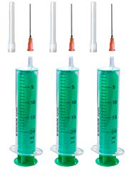 Set: 1, 2 oder 3 St. Spritzen 20ml Laborspritzen Liquidspritze Hobbyspritze mit stumpfer Nadel/Kanüle für E-Liquid Aroma Hobby und Heimwerk (Set 3x 20ml)