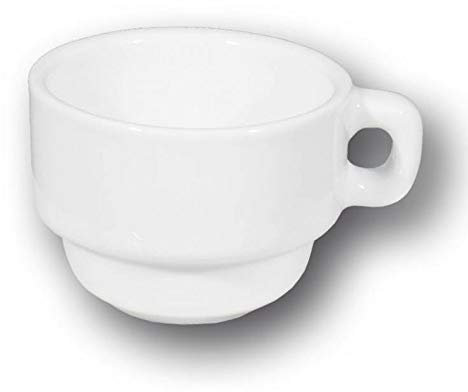 Roma Kaffeeservice für 6 Personen, Porzellan, Weiß