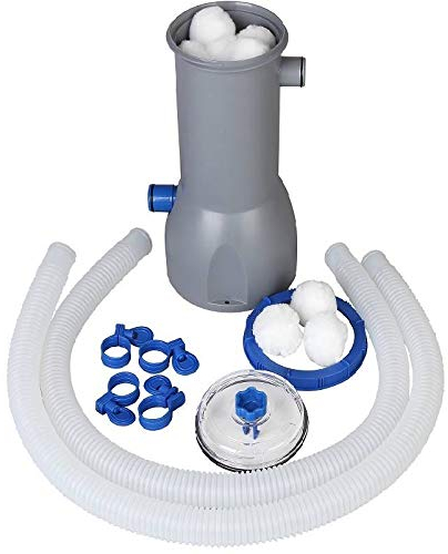 San Marco Filtro a Cartuccia Completo di Aqualoon da 3750 l/h - Compatibile per BESTWAY ed INTEX