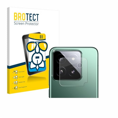BROTECT Schutzglas für Xiaomi 14 (NUR Kameraschutz) Schutzfolie Panzer Folie Glas Displayschutz Made in Germany [Kratzfest 9H, Anti-Fingerprint]