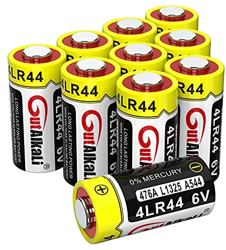 GutAlkaLi 10 Stück 4LR44 6V Quecksilberfreie Alkaline Batterien PX28, 4G13, 476A, L1325, A544, A4034PX für Fernbedienung, Roter Laser, Bellen zu Stoppen, Schönheit