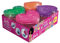 Liscianigiochi 88843 Barbie Dough Kit-Car, Glitterdough, Dosen mit Schablonen, Auge-Hand-Koordination, 4 Pack
