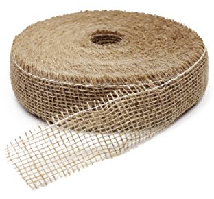 Juteband, Natur Jute, 5 cm breit, 40 m Rolle | Tischband Deko Hochzeit rustikal Natur/Farbig (natur)