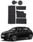 LFOTPP Peugoet 208 E-208/2008 E-2008 Tapis antidérapants, Tapis en Caoutchouc, Tapis en Porte-gobelet, Tapis de Rangement, Tapis de Couture de Porte, Accessoires de Voiture Peu*geot (Noir)