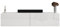 Planetmöbel West TV-Schrank, Fernsehtisch 140 cm lang, TV-Board hängend oder stehend, Fernsehschrank für Wohnzimmer, TV Möbel 37,8 x 140 x 30 cm, weiß