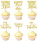 24 Stück 21st Geburtstag Tortendeko Straight Outta 2004 Cupcake Toppers Twenty-one Awesome Since 2004 Cupcake Picks 21 fabelhafte Tortendekorationen für 21. Geburtstag Gold