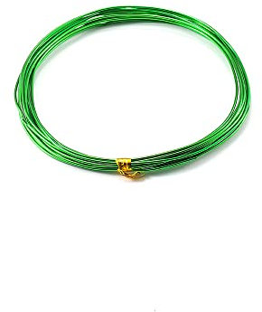 10m Basteldraht 2.5mm, Aluminium Craft Draht Blumendraht Aluminiumdraht Dekodraht Bindedraht für Blumengestecke, DIY Handwerk Dekorieren Schmuck Kranzherstellung, Schmuckdraht zum Basteln,Grün