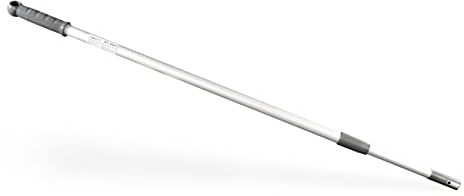 Hypafol Alu Teleskopstiel mit Loch für Mopphalter | mit Kunststoffgriff | ausziehbar, 90-180 cm lang