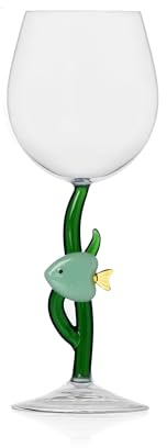 Verre à pied Poisson vert
