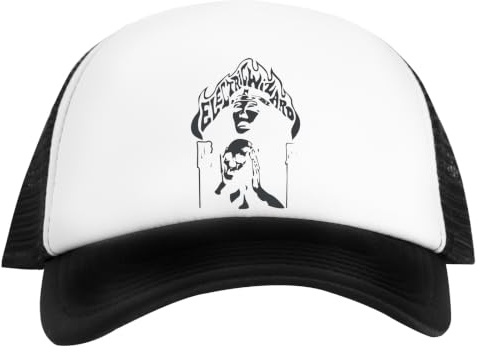Kwantees Electric Wizard Unisex White Cap Umweltfreundlicher Snapback