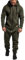 Tuta intera da uomo con cappuccio e cerniera, pigiama intero, Verde militare, Medium