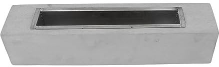 Alcohol Fireplace, Tabletop Fire Pit, Indoor Fireplace, Tabletop Fireplace, Cement and Stainless Steel, Warm One Button Switch, Romantic Real Fire Effect, Winter Heater, Tabletop