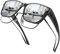 URUMQI Oversized Square Sunglasses Over Glasses, Fit Over Glasses Sunglasses Womens Men, Polarised Sun glasses Men with 100% UV400 Protection Suitable for Daily Wear & Outdoor