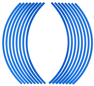 Racing Felgenband Blau, Aufkleber für Felgenflanke