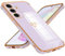 Keteen Funda para Samsung Galaxy A55 5G Carcasa Moda Bonita Love-Heart Patrón Galvanoplastia Ultra Fina TPU Suave Flexible Case Anti-Choques y Anti- Arañazos Case para Samsung Galaxy A55 5G-Violet