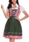 XTBFOOJ Damen Dirndl Dirndl Damen,Dirndl für Damen,Frauen Dirndel Oktoberfest Kostüme Traditionelles Deutsches Kleid 60cm German Dress Kleider Für Damen Strandkleider