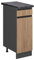 Vicco Küchenunterschrank R-Line, Goldkraft Eiche/Anthrazit, 30 cm, AP Anthrazit