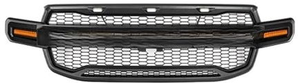 Kompatibel for Ford Ranger T9 2022-2024 Sport 4 Buchstabe mit LampLED-Leuchten Frontgrills Raptor Style Grille Ranger 4X4 Zubehör(Color:Black Logo White)