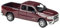 EMRGAZQD Motorfahrzeuge Replika Auto 1:24 Für Dodge RAM 1500 2019 Metalldruckgussmodell Für Erwachsene Sammlerstücke Originalgetreue Nachbildung(Red)