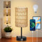 Rayofly Nachttischlampe Touch Dimmbar, Nachttischlampe mit Ladefunktion USB A+C-Anschlüssen, Vintage Tischlampe mit Rattan Lampenschirm & LED Glühbirne, Kleine Touch Lamp für Schlafzimmer, Wohnzimmer