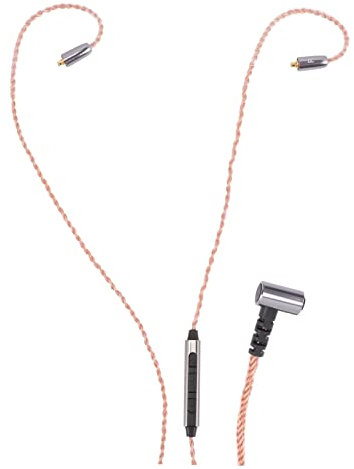 Artibetter Cable de Repuesto para Auriculares con Micrófono de Cobre de de 8 Hilos