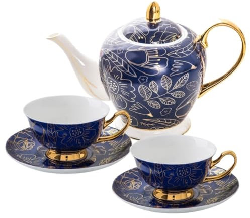 Tea Set Tea Service Teapot Modern Teapot High Temperature Fired Ceramic Teapot Tea Set for Home Office Tea Set for Adults