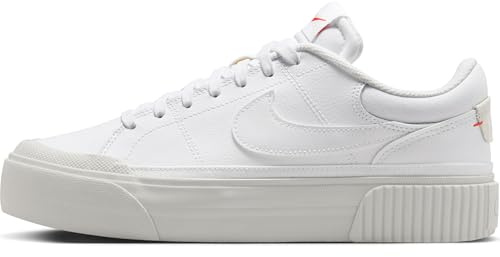 NIKE DM7590-108 Court Legacy Lift Femme White/Photon Dust-Picante Red EU 36