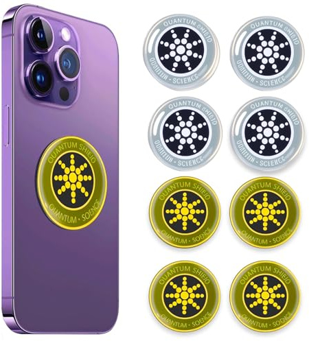 Strahlenschutz Handy Aufkleber 8 STK EMF Schutz Abschirmung Strahlung Handy Aufkleber für Computer EMF Blocker Aufkleber für Telefon Laptop Tablet-Computer